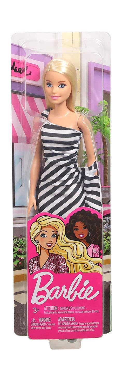 Osta Barbie Wearing Stripes Whiteblack Fxl68