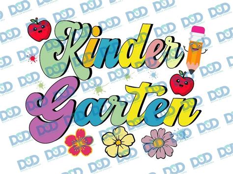 Groovy Kindergarten Vibes Png Retro Back To School Png Back To School