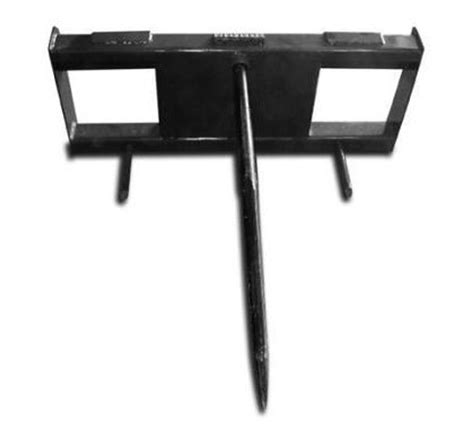 Skid Steer Bale Spear Attachment With Single Tines Spartan Equipment