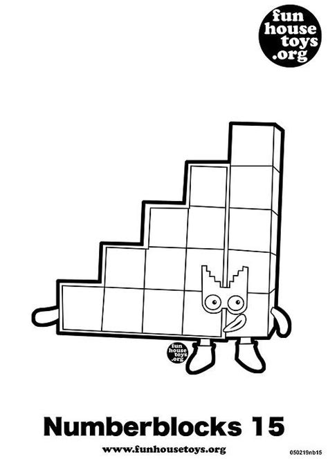Fun House Toys Numberblocks Coloring Pages Coloring Sheets For