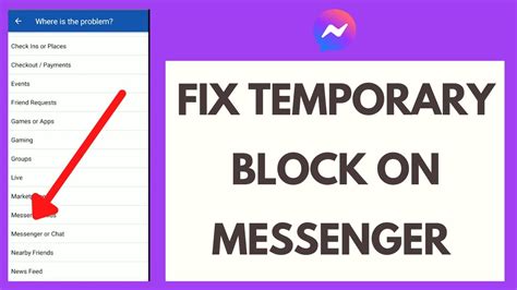 Blocked On Messenger How To Fix Temporary Block On Messenger Youtube