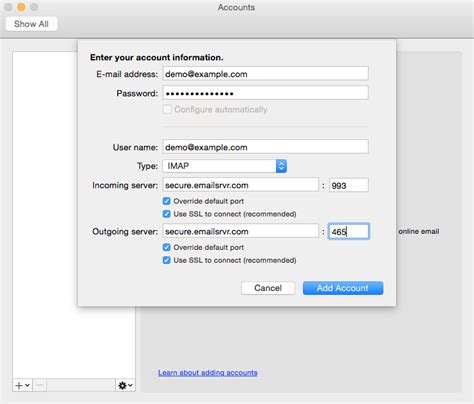 How To Setup Thexyz Email On Outlook 2016 With Imap For Mac