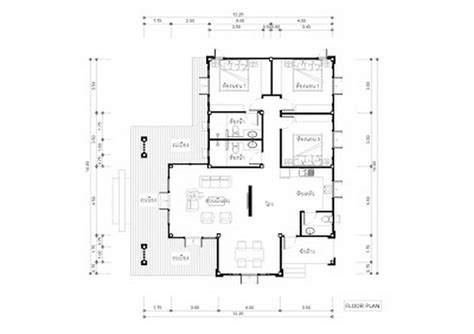 Small House Plan For 114 Square Meters With 3 Bedrooms