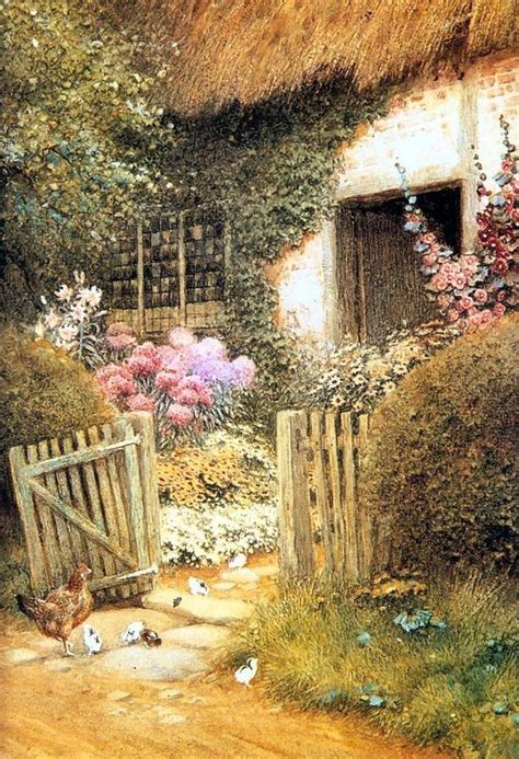 Arthur Claude Strachan 18651929 English Cottages Cottage Art