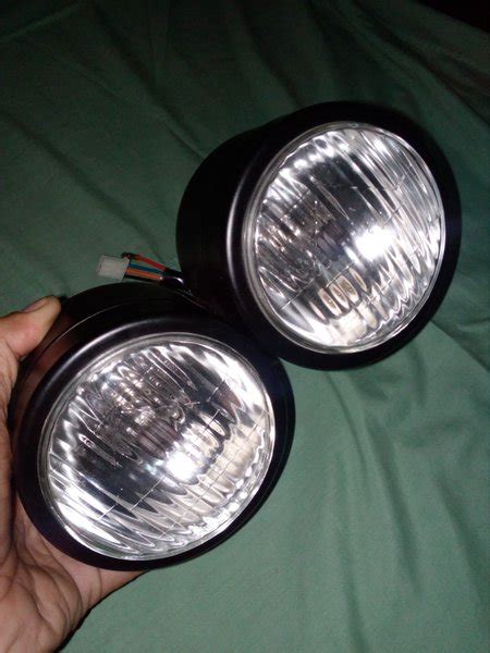 Jual Headlamp Twin Lampu Depan Trail Custom Harley Nos Di Lapak