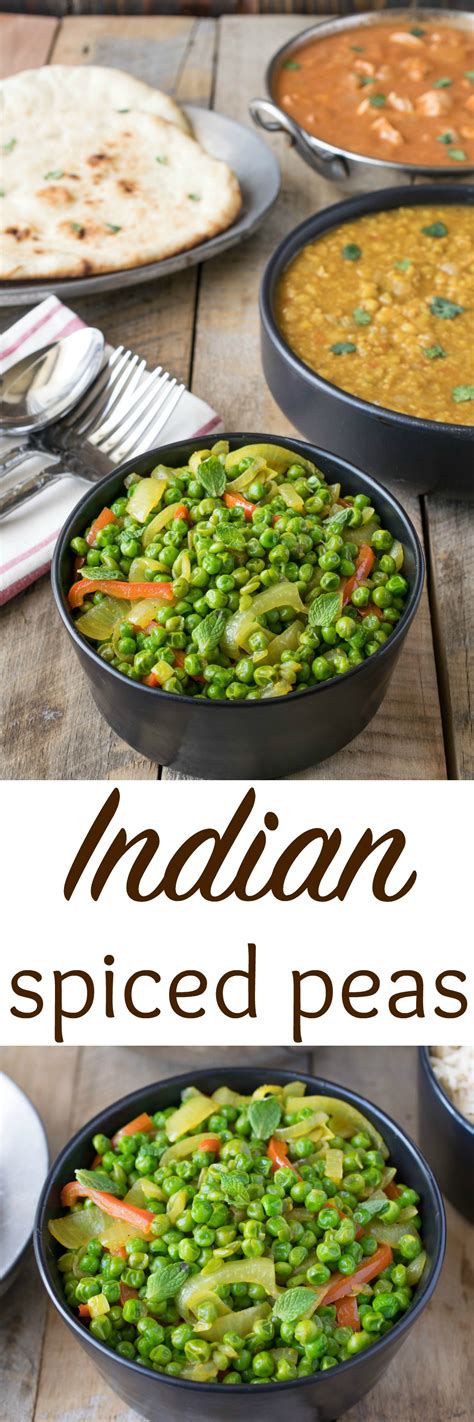 Indian Spiced Peas Recipe Vegetable Recipes Recipes Cooking