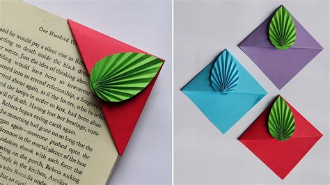 Easy Paper Bookmark Making Tutorial 🔖 Origami Bookmark 🔖 Diy Paper