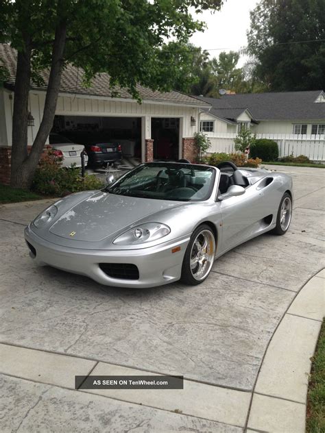 The 360 drives great, looks great, is really quick, and sexy. 2003 Ferrari 360 Spider Convertible 2 - Door 3. 6l