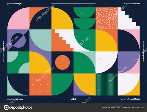 Contemporary Graphic Design Vector Cover Mockup Created Modernism