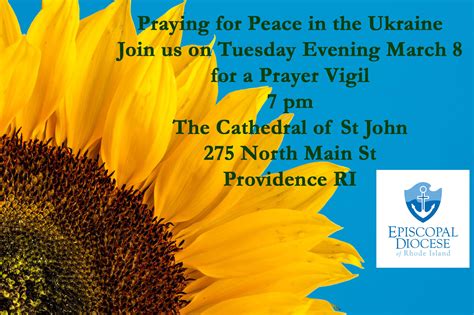 Prayer Vigil For Peace Episcopal Diocese Of Rhode Island