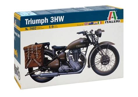 Italeri 19 Triumph 3hw Plastic Model Motorcycle Kit Ita7402 This