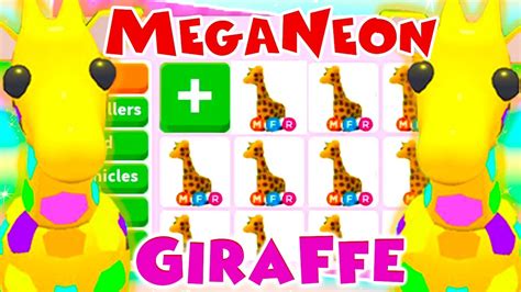 The giraffe was one of the seven limited pets that could be obtained from the safari egg in adopt me! What People Trade for MEGA NEON GIRAFFES + GIVEAWAY ...