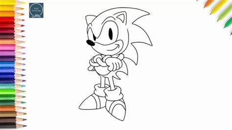 Simple Drawing For Kids How To Draw Sonic The Hedgehog Step By Step