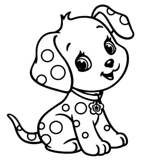 Coloring page with a fluffy puppy. 21 Printable Dog Coloring Pages: Animals PDFs - Print ...