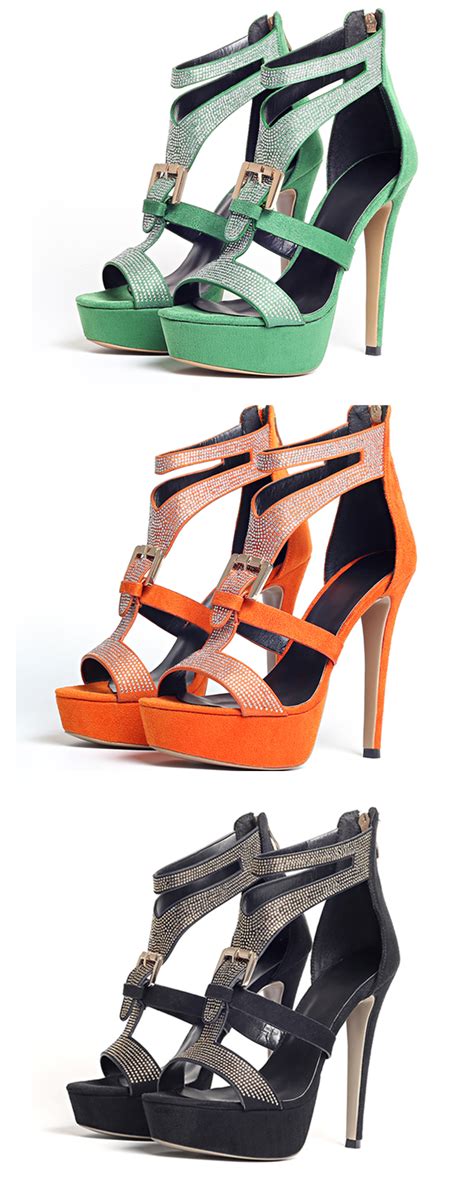 Shoespie Multi Color Platform Heel Sandals Heels Elegant Sandals