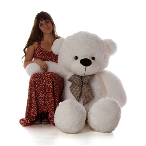 Coco Cuddles 55 Huge White Stuffed Teddy Bear Giant Teddy Bear