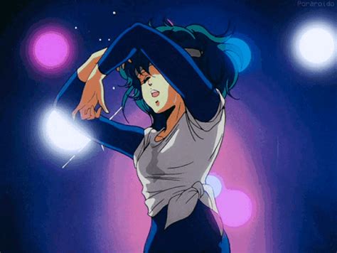 90s Anime Girl Dancing  Anime Girl
