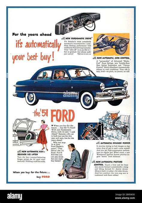 2 Page Car Ad 1956 Ford Models Motor Company Classic Old Photo Print