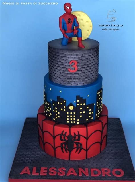 Spiderman Cake By Mariana Frascella Spiderman Cake Spiderman