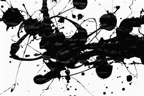 Black Paint Splatter Elegantes Leinwandbild Photowall