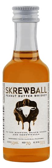 Skrewball Peanut Butter Whiskey 50ml 70 Proof Bevmo