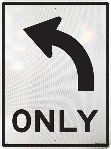 Only Curved Arrow Left 600x800 Class 1 Alum Euro Signs And Safety
