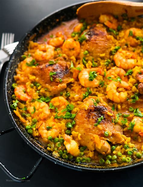 Maybe you would like to learn more about one of these? Chicken Thighs and Shrimp Paella Recipe - Munchkin Time
