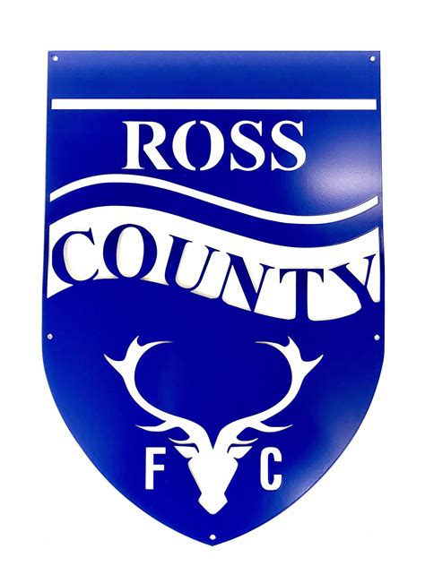 Ross County Fc Decorative Wall Plaque And Back Plate Jgb Steelcraft