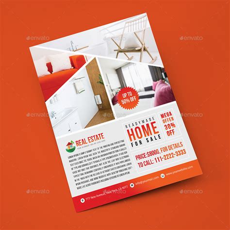 Real Estate Furniture Sales Flyer Template By Createuiux Graphicriver