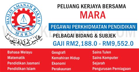 People's trust council) is a malaysian government agency. JAWATAN KOSONG KERAJAAN 2017 DI MAJLIS AMANAH RAKYAT (MARA ...