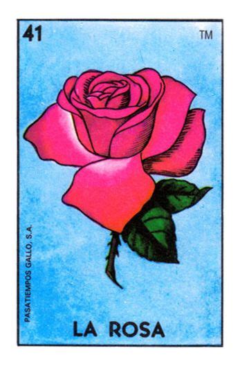 Don Clemente Inc Rose Art Loteria Cards Mexican Art