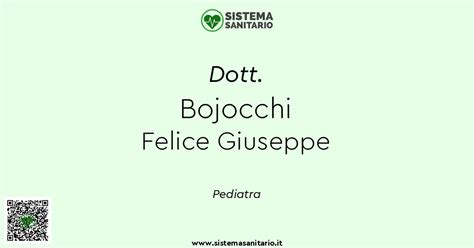 Dott Bojocchi Felice Giuseppe Pediatra A Milano MI SistemaSanitario It