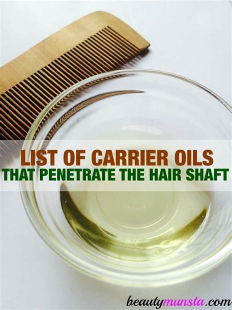 7 Oils That Penetrate The Hair Shaft And Cuticle Beautymunsta