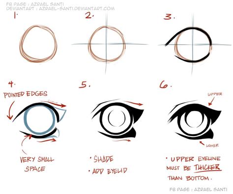 How To Draw Anime Eyes Tutorial By Azrael Santi On Deviantart