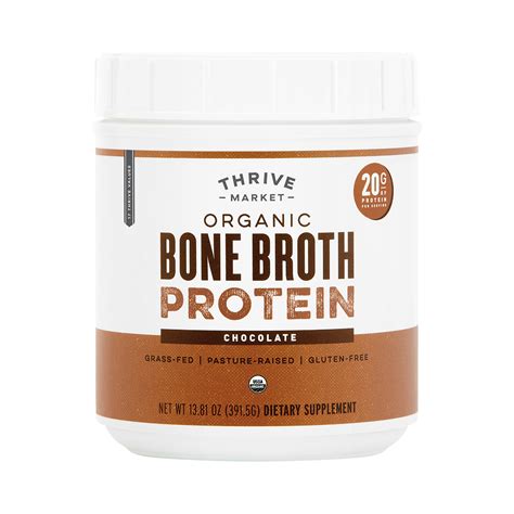 Chocolate Organic Bone Broth Protein Thrive Market