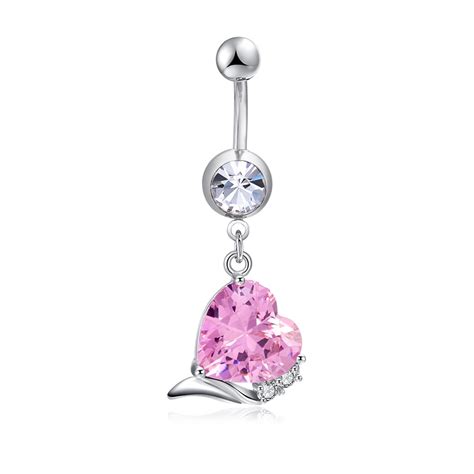 Sexy Dangle Navel Belly Button Rings Belly Navel Ring Piercing Surgical