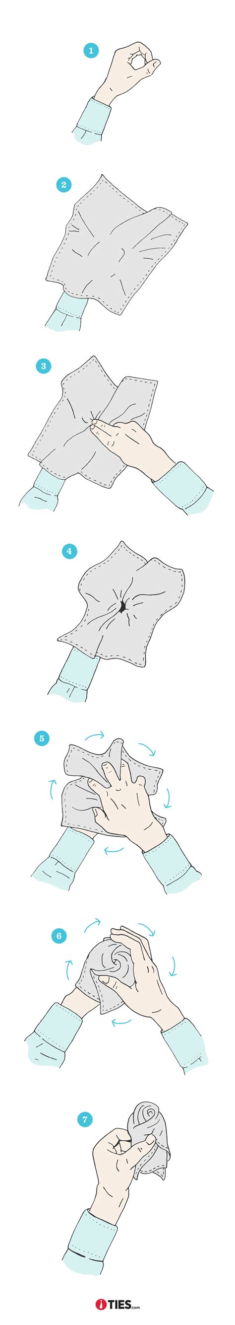 Fold the left third toward the center and then the right third. How To Fold the Rose Pocket Square | Ties.com | Pocket square, Ties.com, Neck tie knots