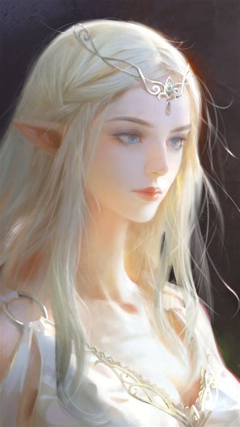 Beautiful Fantasy Girl Elf Art Picture 640x1136 Iphone 55s5cse