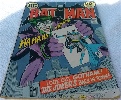 Vintage 1973 Batman 251 Dc Comics Classic Cover The Joker
