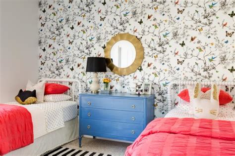 Contemporary Girls Room Enchants With Butterfly Wallpaper Lexi Westergard Hgtv