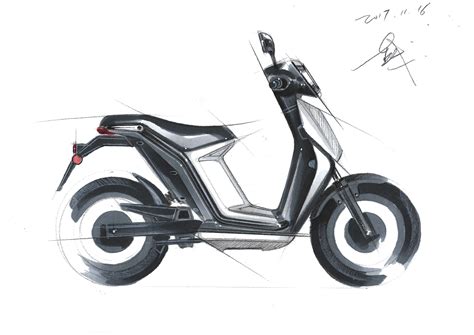 Electric Scooter Sketch On Behance