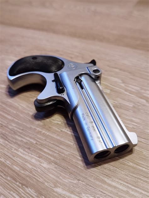 RÖhm Rg Derringer Schreckschuss Revolver Alu Chrome 9 Mm Rk Ptb 599
