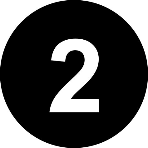 Number 2 Two Drawing Vector Png Transparent Background Images