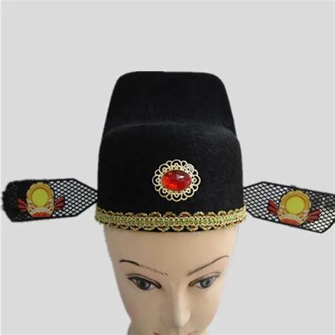 Ancient Chinese Tradition Top Hat Grooms Hat County Magistrate Cap