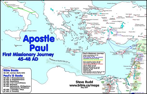 Pauls First Missionary Journey Map Printable Printable Templates
