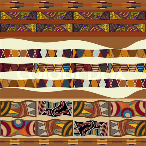 Seamless Texture Of African Stock Vector Colourbox