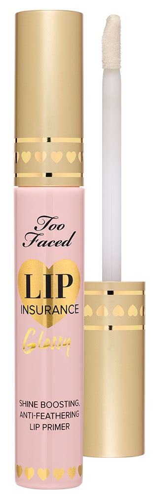 Too faced lip insurance lip primer smooths the way with a weightless vegan formula that creates the creamy, velvety finish you want in a lipstick primer. Too Faced Lip Insurance Glossy for Spring 2015 - Musings of a Muse