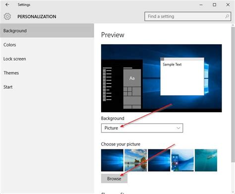 The preview window gives you a sneak peek of your changes as you make them. How to Change the Desktop Background Image in Windows 10