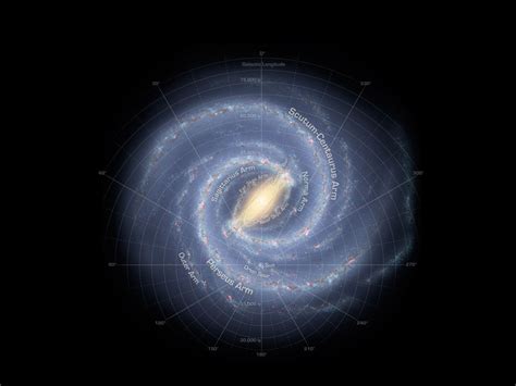 Graphic View Of Our Milky Way Galaxy The Milky Way Galaxy Is Organized