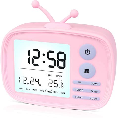 Childrens Digital Alarm Clock Cute Tv Shaped Alarm Clock For Children